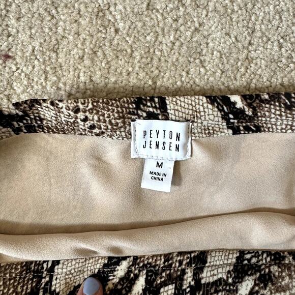 Evereve Peyton Jenson Midi Snake Flowy Skirt Women's Size Medium - Picture 4 of 5